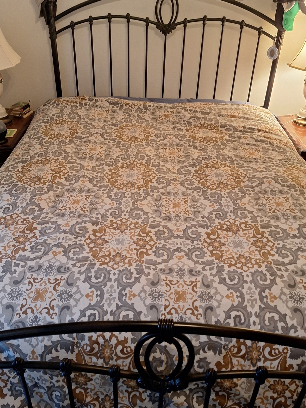 Queen Duvet Cover-100% Cotton -Reversible